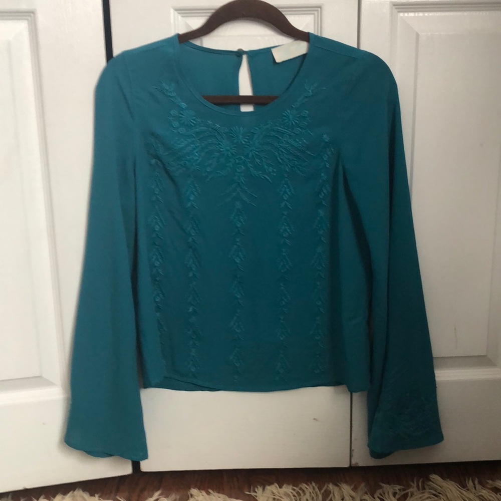 Teal blouse